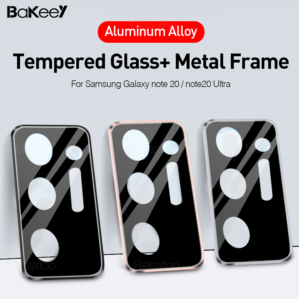 Bakeey-2-in-1-Tempered-Glass--Metal-Circle-Ring-Anti-Scratch-Phone-Lens-Protector-for-Samsung-Galaxy-1734929-1